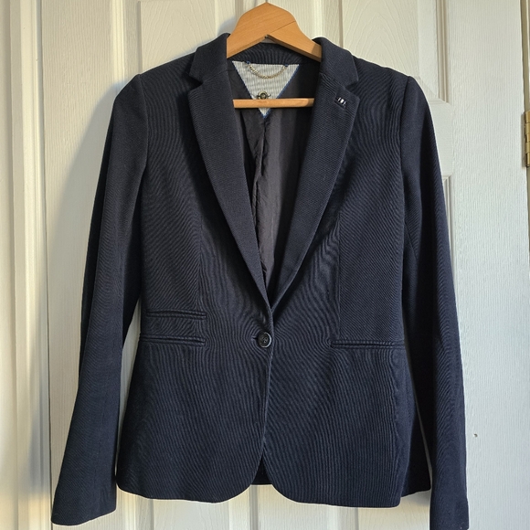 🎃20%OFF🎃 Massimo Dutti Classic Blazer Dark Navy Blue - Picture 1 of 13